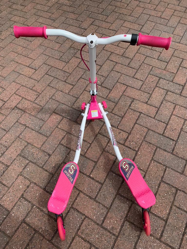 sporter 1 pink scooter with light up wheels